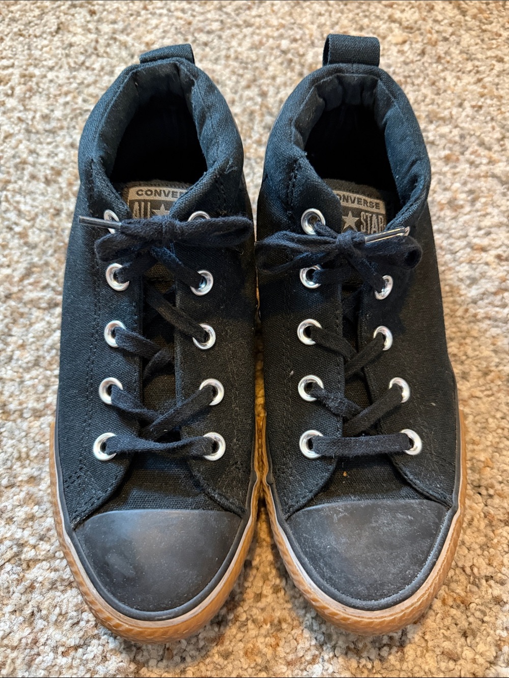 Converse Black Kids' Canvas High-Top Sneakers